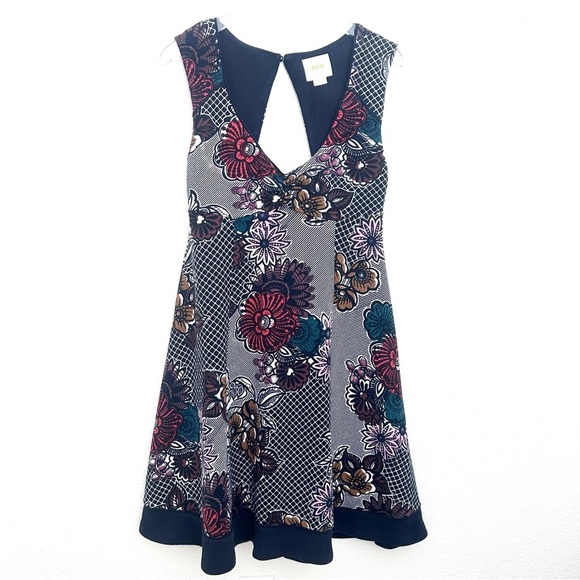 Maeve Anthropologie Fairchild Midi Dress Retro Feminine Pin-up Floral Size Small - Picture 2 of 16